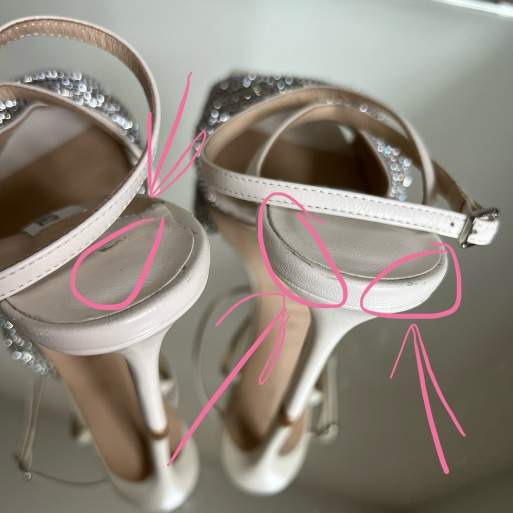 Like new JIMMY CHOO Naria 110 crystal-embellished leather sandals $1,625 - Picture 12 of 17